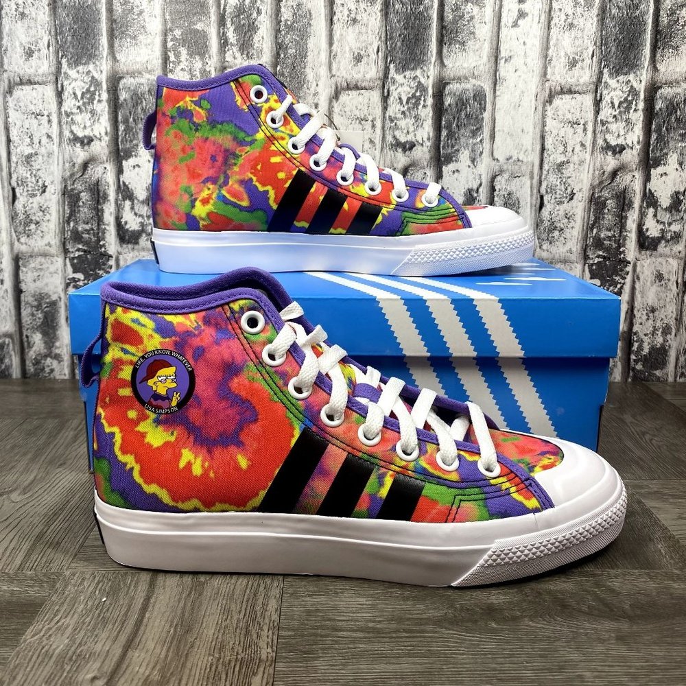 Adidas Nizza Hi RF "Simpson Edition" Youth size 7 /Women size 8.5